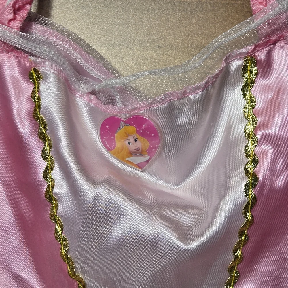 Disney Princess Aurora Sleeping Beauty Costume Set Jakks Pacific Pink Gold 4-6X